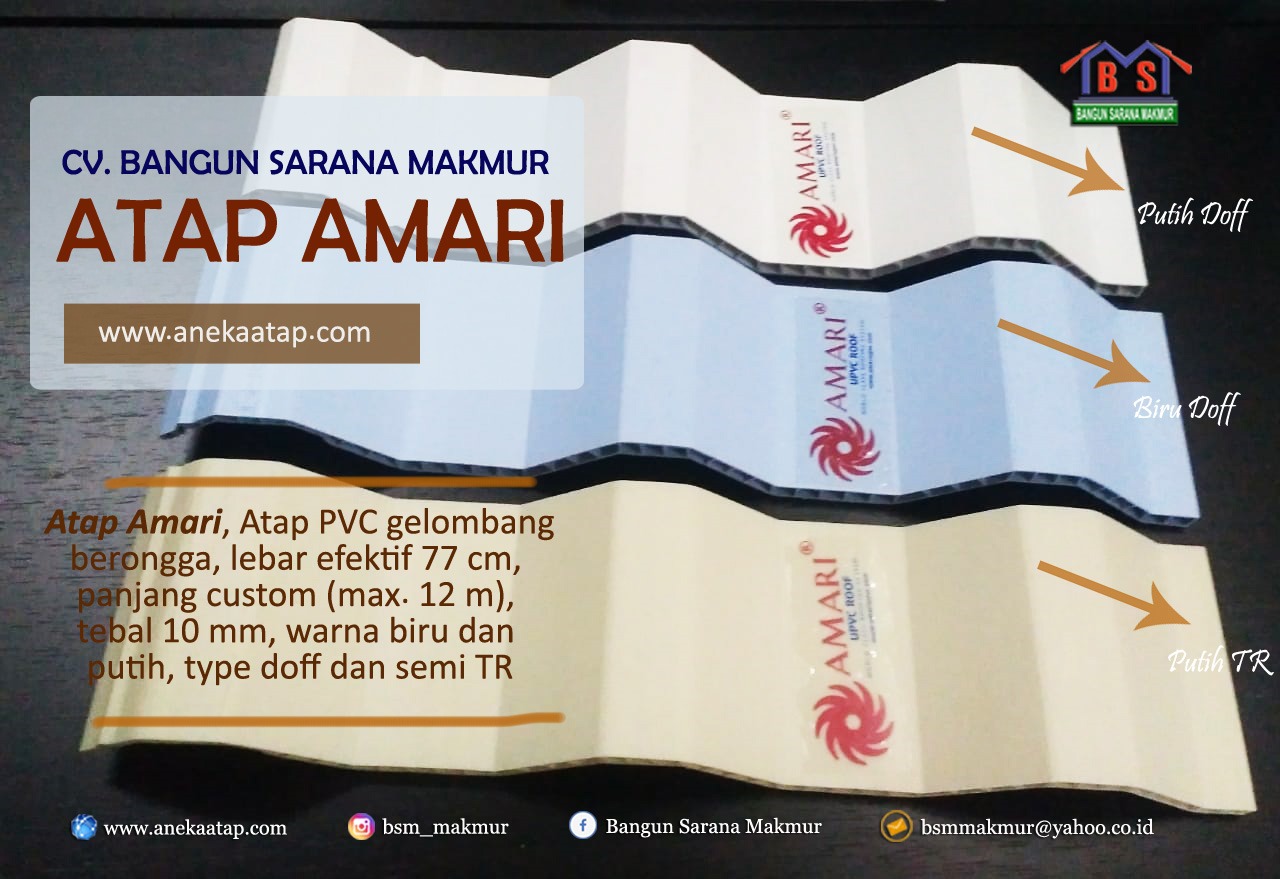 Jual Atap PVC UPVC Surabaya Harga Murah Untuk Kanopi
